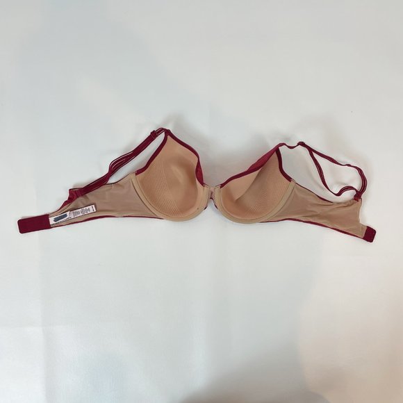 NWOT Victoria's Secret Bra 36B Lined Perfect Coverage Red Shimmer - Picture 3 of 7
